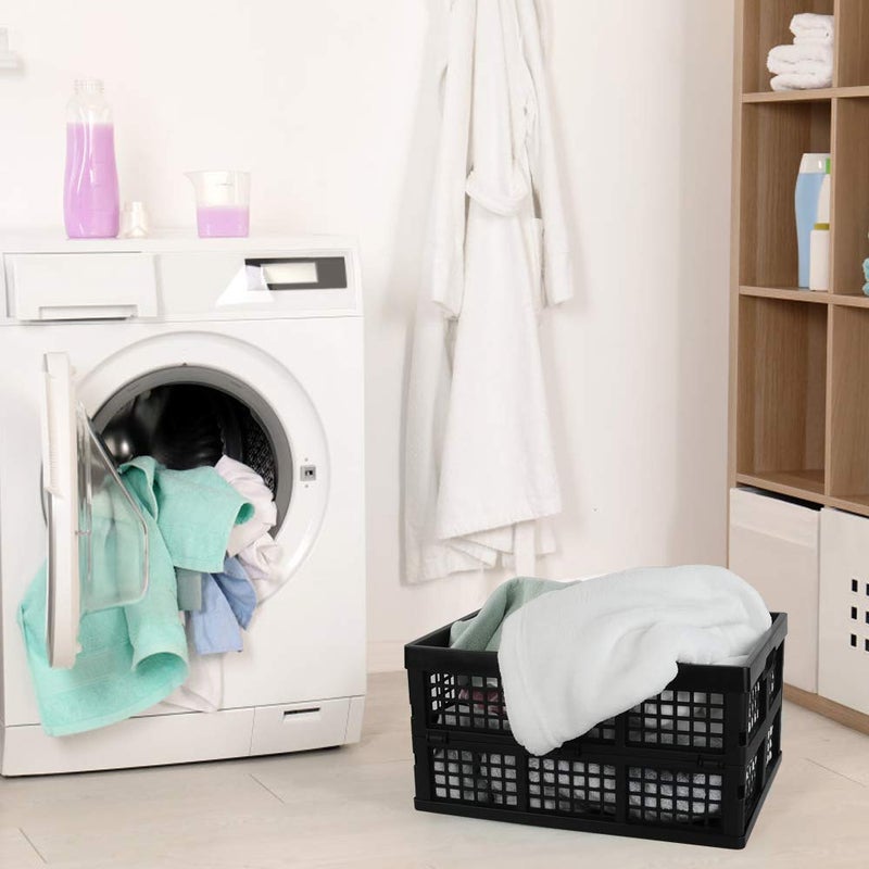 Utiao 34 Quart Collapsible Storage Bins, Folding Crate, Milk Crate, 3 Packs - Image 5